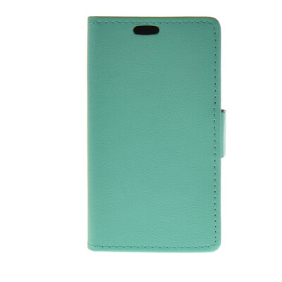 

MOONCASE Leather Side Flip Wallet Card Holder Stand Shell Pouch ЧЕХОЛ ДЛЯ Samsung Galaxy J1 Mint Green
