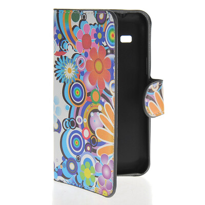 

MOONCASE Flower style Leather Side Flip Wallet Card Slot Stand Pouch чехол для Samsung Galaxy Star 2 Plus G350E