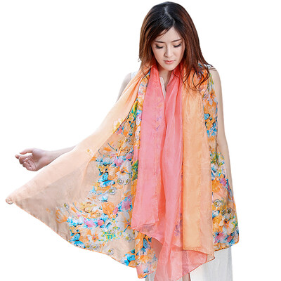 

Shanghai STORY K series silk scarf lady long silk silk scarf air conditioning shawl summer beach towel spring&autumn long paragraph scarf genuine