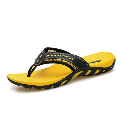 

Mens Summer Slippers Shoes Casual Outdoor Beach Flip Flops For Men Rubber sole