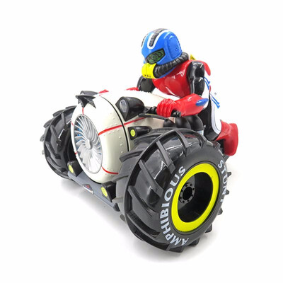 

Flytec 989 - 333 Amphibious 4WD Stunt RC Motorcycle Toy for Children