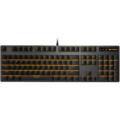 

Rapoo V500PRO single light version backlight mechanical keyboard game keyboard eat chicken keyboard computer keyboard notebook keyboard black black axis