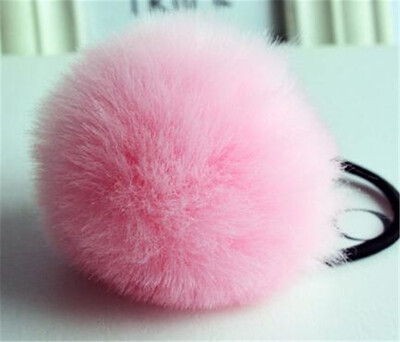 

Hot Sale Girls Cute Trendy Soft Fake Rabbit Fur Elastic Hair Rope Hair Band Hair Accessories