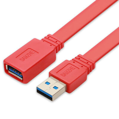 

Shanze (SAMZHE) UK-104 Gold-plated version USB3.0 High-speed transmission data extension line male to female AM ​​/ AF data cable U disk mouse keyboard extension line blue 2 meters