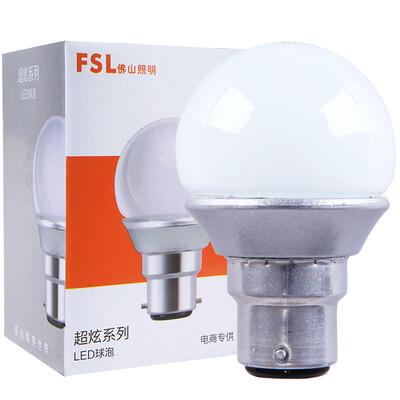 

Jingdong Supermarket] Foshan Lighting (FSL) LED Bulb B22 bayonet 3W energy saving lamp led bulb white 6500K