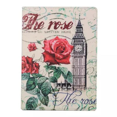 

MITI Leather Case For apple iPad Air 2 Flower Tower Print Cover For iPad 6 Smart Sleep Wake Flip Fold Stand Cover