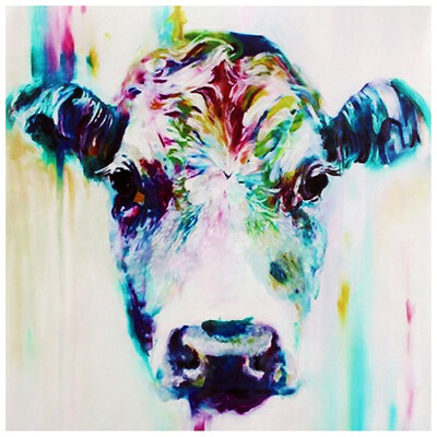 

UpperX Modern Abstract cloth Print Painting Decorative Wall Home Decor No Frame PatternsheepMulticolor