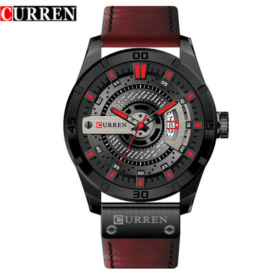 

Top Brand Luxury Sport Watch Men date display Leather Creative Quartz Fashion Casuan Wrist Watches Relogio Masculino CURREN 8301