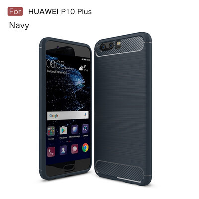 

Goowiiz Phone Case For Huawei P10P10 PlusP10 LiteNova Lite Fashion Slim Carbon Fiber TPU Soft Silicone