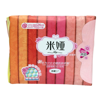 

Mia (mia) sanitary napkins new girls 240 special thin sanitary napkins 8 pieces of new and old packaging random distribution