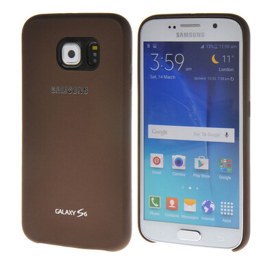 

MOONCASE Жесткий Прорезиненные резиновое покрытие Разрабатывают чехол для Samsung Galaxy S6 кофе