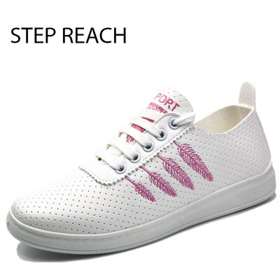 

Women shoes PU Fashion Sneakers All Match Preppy Lacing Comfy Shoes