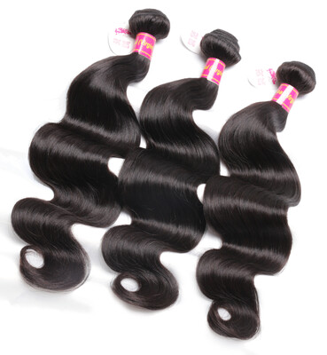 

Ali Queen 3 Bundles Brazilian Body Wave Hair Weave Bundles Natural Color 8-30 inches Virgin hair