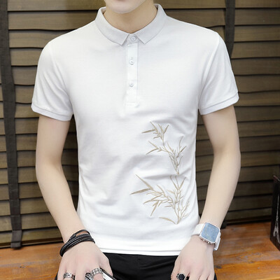 

DaMaiZhang Brand Clothing New Men Polo Shirt Business Casual Prited male Fashion shirt Short Sleeve Breathable Tshirt