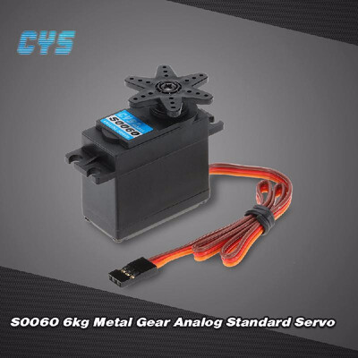 

Original CYS S0060 6kg Metal Gear Analog Standard Servo for 110 Axial SCX10 Redcat RC Racing Car