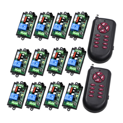 

мити ac220v 1ch радиосвязь выключатель системы дистанционного управления 2transmite & 12receiver 220в реле дистанционного управления производственно - м4 T4 L4