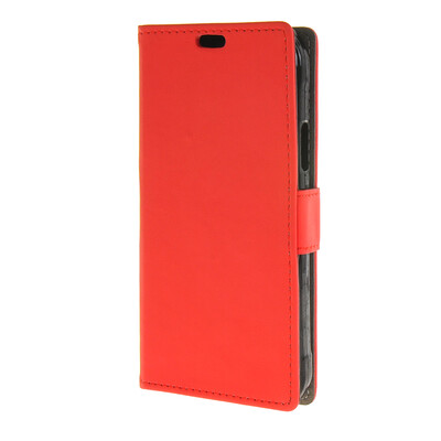 

MOONCASE Flip Leather Wallet Card Slot Stand Back Case Cover for Samsung Galaxy S6 Active G890 Red 02