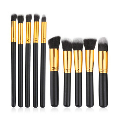 

10Pcs Professional Cosmetic Makeup Brush Brushes Set Foundation Powder Eyeshadow