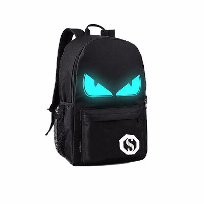 

Fashion USB Charge Backpack Anime Luminous Teenagers Men Womens Student Cartoon School Bags Casual Travel Bag