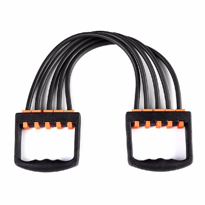 

Portable Indoor Chest Expander Puller Adjustable 5 Tubes Resistance Band Exercise Fitness Resistance Cable Rope Tube Chest Exercis