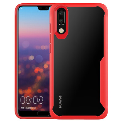 

Goowiiz Luxury Phone Case For Huawei P20P20 Pro HD Clear Acrylic TPU Silicone Prevent falling Full protection