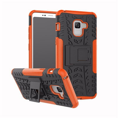 

Goowiiz Phone Case For Samsung Galaxy A5 2018A7 2018A8 2018A8 Plus 2018 Armor Tire Texture Rugged PCTPU Silicone