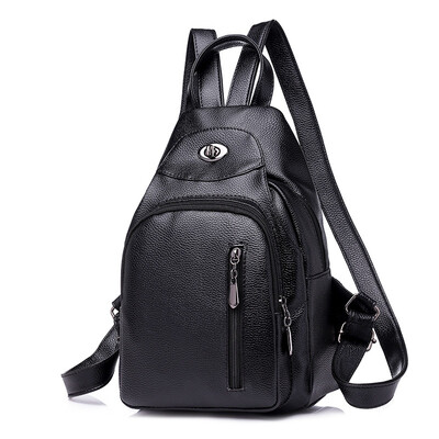 

Weis Soft Leather PU Backpack Female Backpack B-NVBM6903