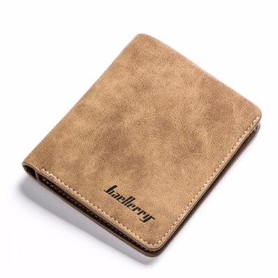 

New Men Wallet Short Purse Vintage Bifold Vertical Youth Coin Pouch