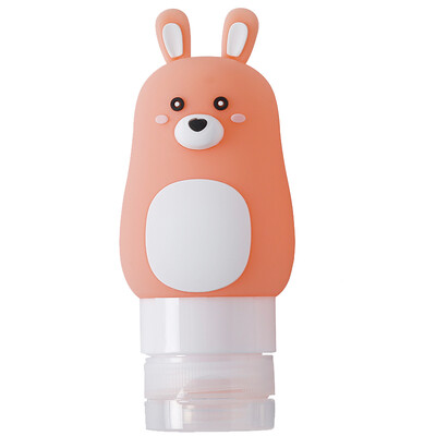 

40000 km cartoon travel silicone suction cup sub-bottle washing cosmetic shampoo shower gel small empty bottle portable sub-bottle bottle SW2109 pink rabbit 50ML