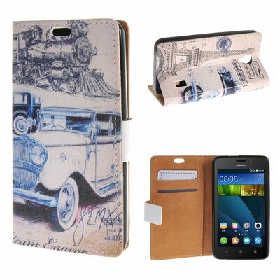 

MOONCASE Huawei Ascend Y635 ЧЕХОЛ ДЛЯ Flip Wallet Card Slot Stand Leather Folio Pouch /a18