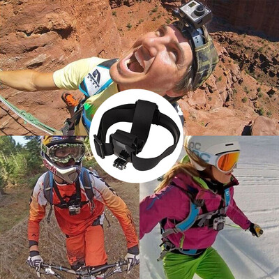

firstseller Durable Chic Head Strap Mount Belt Elastic Headband For GoPro GO PRO HD Hero 2/3