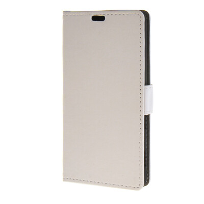 

MOONCASE Simple style Leather Wallet Flip Card Stand Back Case Cover for Sony Xperia C4 White