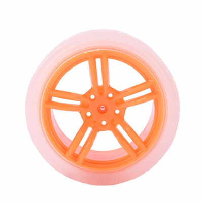 

New DIY Toy Mini Intelligent Car Robot Vehicles Rubber Cover Plastic Wheel Tire