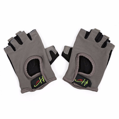 

Half Finger Gloves Anti-skid for Sports Gym Riding Climbing Made of mesh cloth Anti-slip palm Adjustable wrist