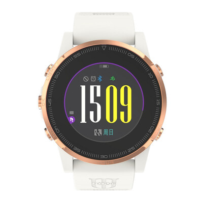

Army Extension JTOUR Iron Wrist 5 Smart Watch Mens GPS Positioning Outdoor Sports Watch Heart Rate Monitor Running Mountaineering Camping Waterproof Long Stand Watch Watch Smart Coffee Gold White