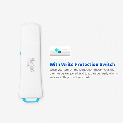 

Netac Write Protect USB30 Flash Drive U335S 64G Memory Stick