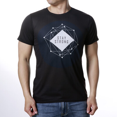 

Mens Geometric Shape Printing O-Neck Soft T-Shirts