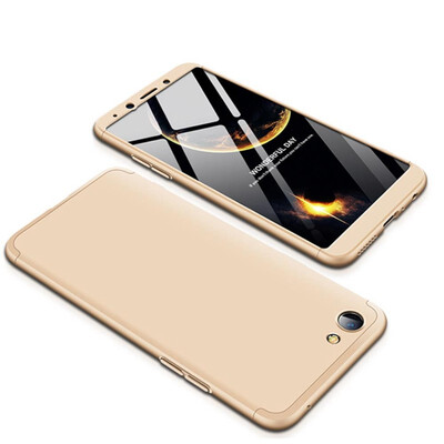 

MOONCASE Three-parts structure design Full Protection Hard Plastic Combination Case for Oppo Realme 1 Gold