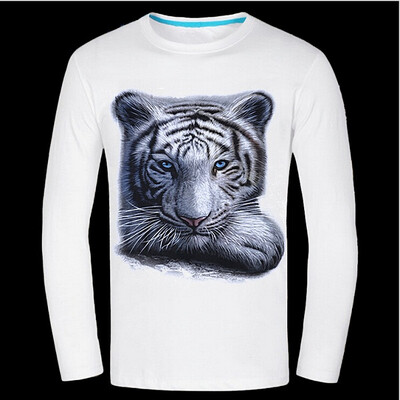 

Causul Mens Wear Night Wolf 3D Animal Printed T Shirt Men Black Cotton One-Neck Slim Fit Hip Hop T Shirt Men Clothing