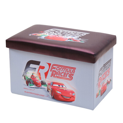 

Disney DISNEY car mobilization PU storage stool storage box gray