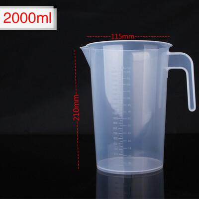 

100 250 500 1000 2000 3500 5000ml thickened plastic measuring scale cup