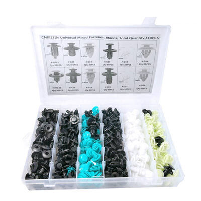 

CNIKESIN HZ06 410PCS 6mm-10mm Universal Mixed Car Plastic Fastener Auto Screw Rivet Retainer Clips for Fender Door Plank