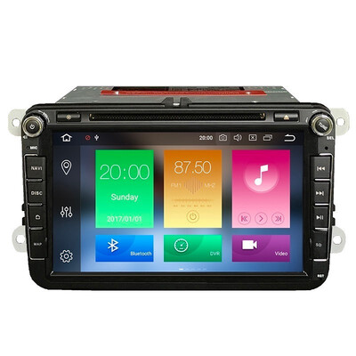 

free shipping Android 80 Octa core 2din 8" Car DVD Player For VW Golf Tiguan POLO Skoda Fabia Rapid Seat Leon Wifi GPS DSP radio