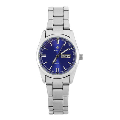 

WWOOR Women Stainless Steel Round Luminous Hand Quartz Analog Wrist Watch