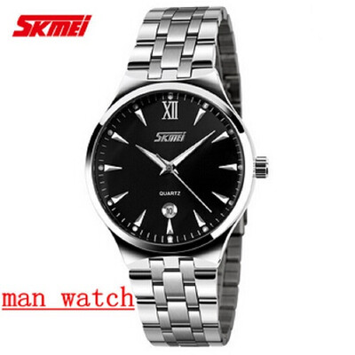 

SKMEI 9071 Men Casual Digital Quartz Watch Full Steel Wristwatch Dive 30m