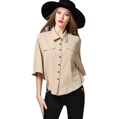 

BURDULLY High Quality 2018 Summer Women Batwing Sleeve Chiffon blouse Shirt Elegant Women Tops New Blouse Shirts Fashion Loose