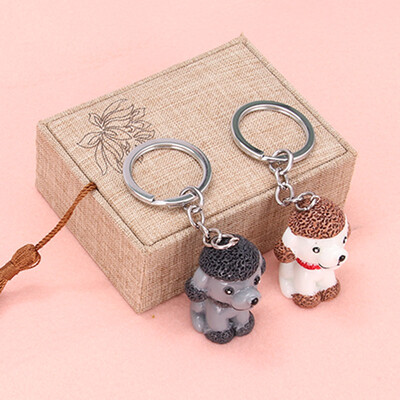 

Extreme space JDKJ couple key chain a pair of creative gifts car key chain key chain key pendant 520 gift to send his wife wife Valentines Day gift poodle
