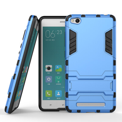 

MOONCASE Hybrid Kickstand PC+TPU Protection Shell 2 in 1 Case Cover for Xiaomi Redmi 3