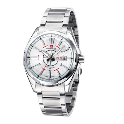 

naviforce 9034 мужчин новый роскошь нержавеющей стали Band аналоговых дисплей кварцевые часы случайные часы с даты relogio