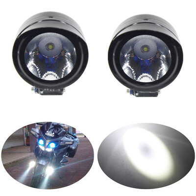 

2pc Universal Motorcycle Lamp LED Fog Spot White Light Headlight 12V 5W